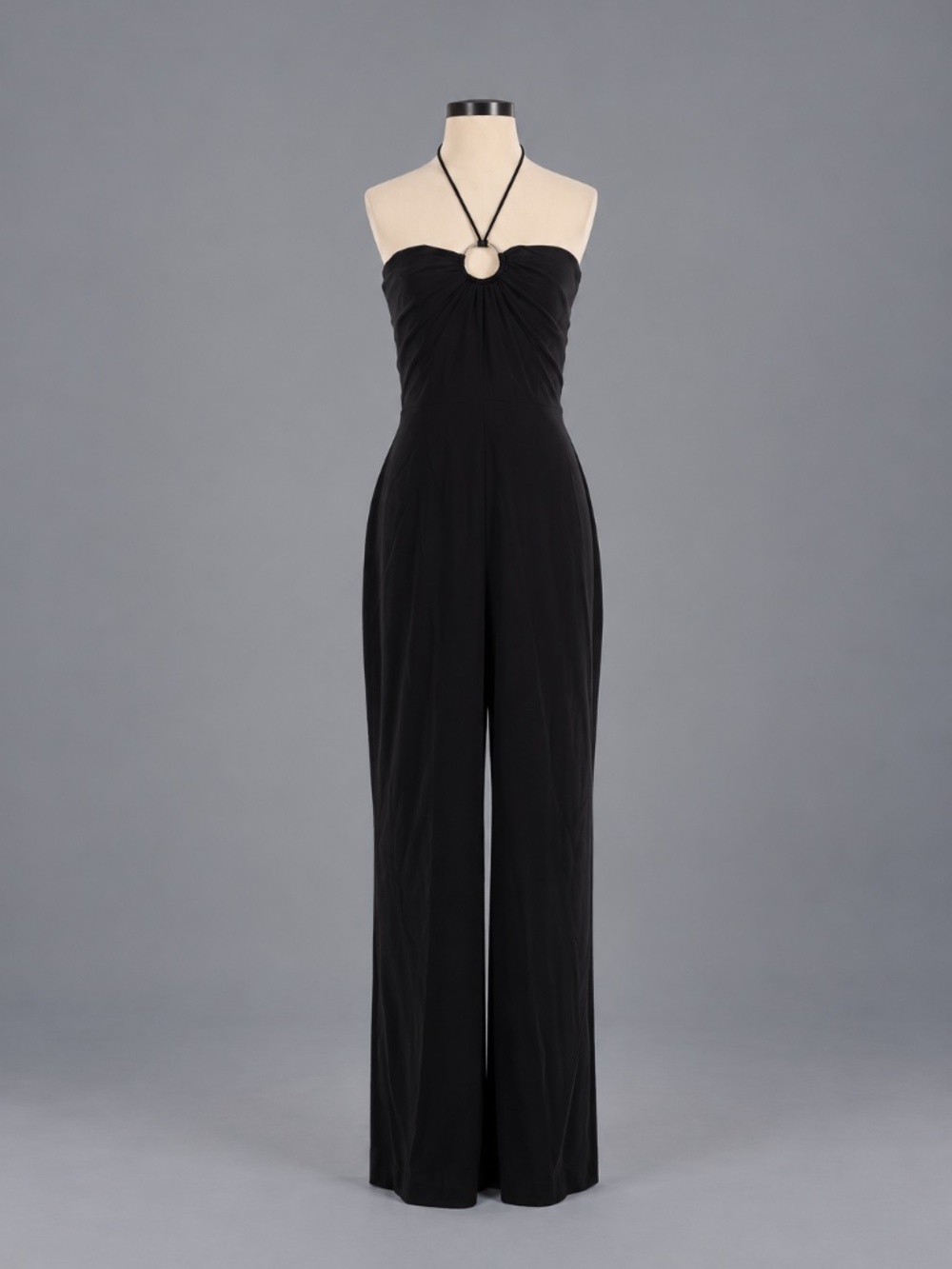 MNG Black Halter Neck Wide Leg Jumpsuit – Size S